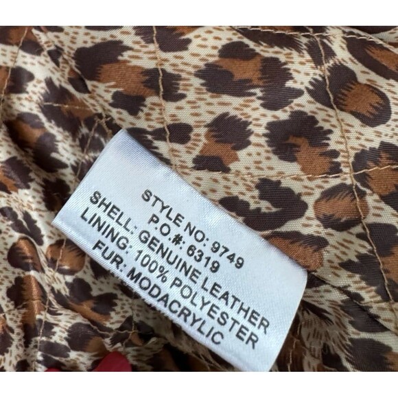 VTG 70s Suede Shearling Faux Fur Coat Jeweled Trim Zebra Penny Lane Afghan 12 L - Picture 11 of 11